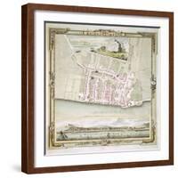 Map of Brighton by Thomas Yeakell and William Gardner, Engraved by Whitchurch, 1779-null-Framed Giclee Print