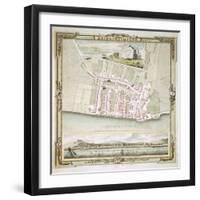 Map of Brighton by Thomas Yeakell and William Gardner, Engraved by Whitchurch, 1779-null-Framed Giclee Print