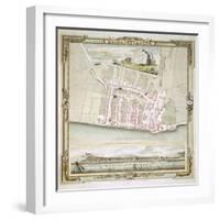 Map of Brighton by Thomas Yeakell and William Gardner, Engraved by Whitchurch, 1779-null-Framed Giclee Print