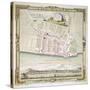 Map of Brighton by Thomas Yeakell and William Gardner, Engraved by Whitchurch, 1779-null-Stretched Canvas