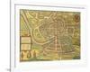 Map of Bristol from Civitates Orbis Terrarum-null-Framed Giclee Print