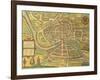 Map of Bristol from Civitates Orbis Terrarum-null-Framed Giclee Print