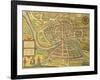 Map of Bristol from Civitates Orbis Terrarum-null-Framed Giclee Print