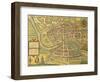 Map of Bristol from Civitates Orbis Terrarum-null-Framed Giclee Print