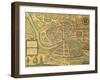 Map of Bristol from Civitates Orbis Terrarum-null-Framed Giclee Print