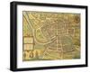 Map of Bristol from Civitates Orbis Terrarum-null-Framed Giclee Print