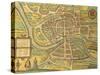 Map of Bristol from Civitates Orbis Terrarum-null-Stretched Canvas