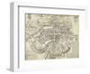 Map of Bristol, Great Britain and its Surroundings, 1671-null-Framed Giclee Print