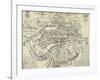 Map of Bristol, Great Britain and its Surroundings, 1671-null-Framed Giclee Print