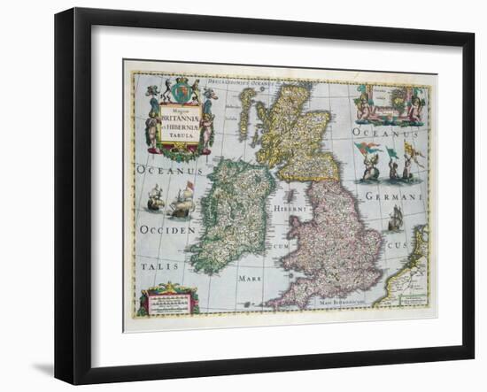 Map of Britain, 1631-English School-Framed Giclee Print