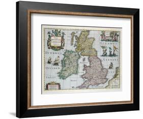 Map of Britain, 1631-English School-Framed Giclee Print