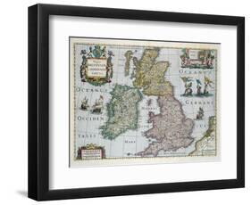 Map of Britain, 1631-English School-Framed Giclee Print