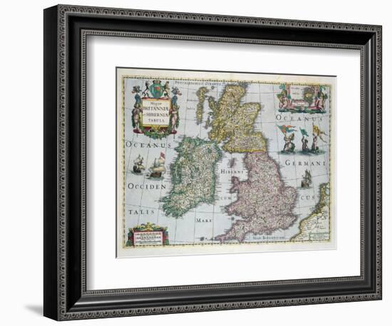 Map of Britain, 1631-English School-Framed Giclee Print