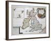Map of Britain and Ireland-Gerard Valck-Framed Giclee Print
