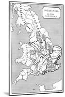 Map of Britain in 665-null-Mounted Giclee Print