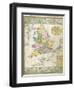 Map Of Britain-null-Framed Premium Giclee Print