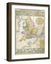 Map Of Britain-null-Framed Giclee Print