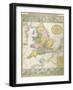 Map Of Britain-null-Framed Giclee Print