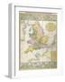 Map Of Britain-null-Framed Giclee Print