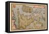 Map of Britian and Ireland-Abraham Ortelius-Framed Stretched Canvas