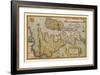 Map of Britian and Ireland-Abraham Ortelius-Framed Art Print