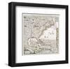 Map of British Empire 1733-Henry Popple-Framed Art Print