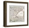 Map of British Empire 1733-Henry Popple-Framed Art Print