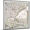 Map of British Empire 1733-Henry Popple-Mounted Art Print