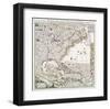 Map of British Empire 1733-Henry Popple-Framed Art Print