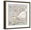 Map of British Empire 1733-Henry Popple-Framed Art Print