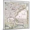 Map of British Empire 1733-Henry Popple-Mounted Art Print