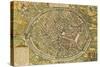 Map of Bruges from Civitates Orbis Terrarum-null-Stretched Canvas