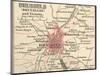 Map of Brussels (C. 1900), Maps-Encyclopaedia Britannica-Mounted Art Print