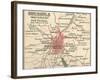 Map of Brussels (C. 1900), Maps-Encyclopaedia Britannica-Framed Art Print