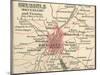 Map of Brussels (C. 1900), Maps-Encyclopaedia Britannica-Mounted Art Print