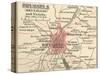 Map of Brussels (C. 1900), Maps-Encyclopaedia Britannica-Stretched Canvas