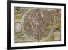 Map of Brussels-Abraham Ortelius-Framed Premium Giclee Print