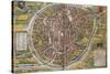 Map of Brussels-Abraham Ortelius-Stretched Canvas