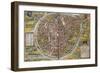 Map of Brussels-Abraham Ortelius-Framed Art Print