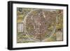 Map of Brussels-Abraham Ortelius-Framed Art Print