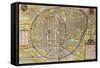 Map of Bruxelles from Civitates Orbis Terrarum-null-Framed Stretched Canvas