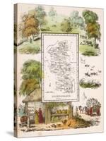 Map of Buckinghamshire-null-Stretched Canvas