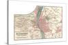 Map of Budapest (C. 1900), Maps-Encyclopaedia Britannica-Stretched Canvas