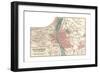 Map of Budapest (C. 1900), Maps-Encyclopaedia Britannica-Framed Giclee Print