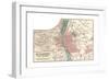 Map of Budapest (C. 1900), Maps-Encyclopaedia Britannica-Framed Giclee Print