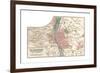 Map of Budapest (C. 1900), Maps-Encyclopaedia Britannica-Framed Giclee Print