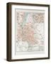 Map of Budapest Hungary 1899-null-Framed Giclee Print