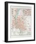 Map of Budapest Hungary 1899-null-Framed Giclee Print