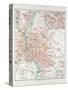 Map of Budapest Hungary 1899-null-Stretched Canvas