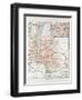 Map of Budapest Hungary 1899-null-Framed Giclee Print